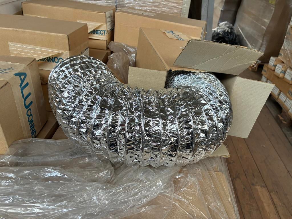 Ventilatieslang nieuw aluminium ongeisoleerd, geisoleerd, Ophalen, Nieuw, Ventilator en Afzuiger