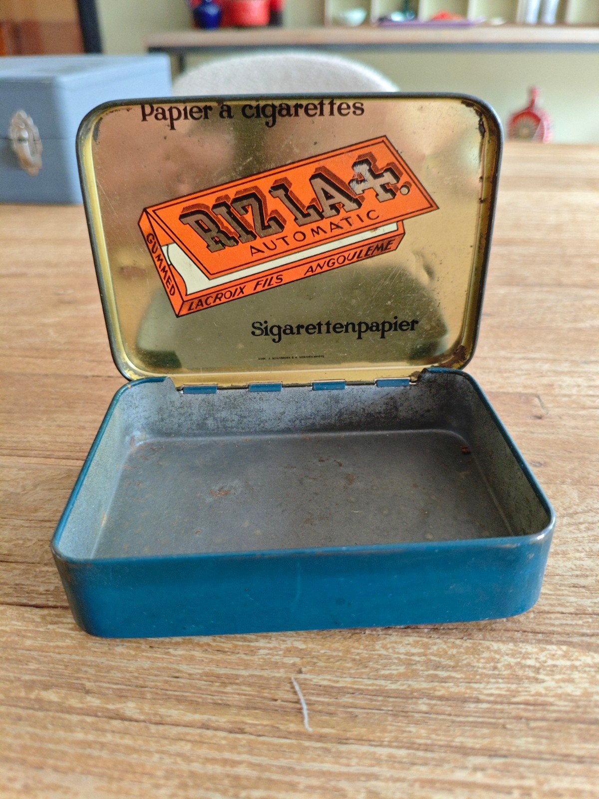 Oud RIZLA+ sigaretten / vloei doosje, Verzamelen, Ophalen of Verzenden, Gebruikt, Overige, Overige merken