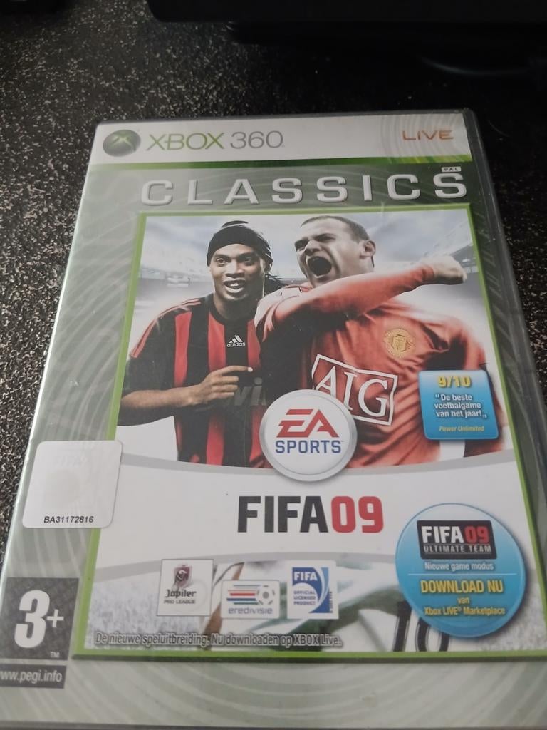 FIFA 09 Classics - Xbox 360 Voetbalspel, Ophalen, Gebruikt, Eén computer, Sport
