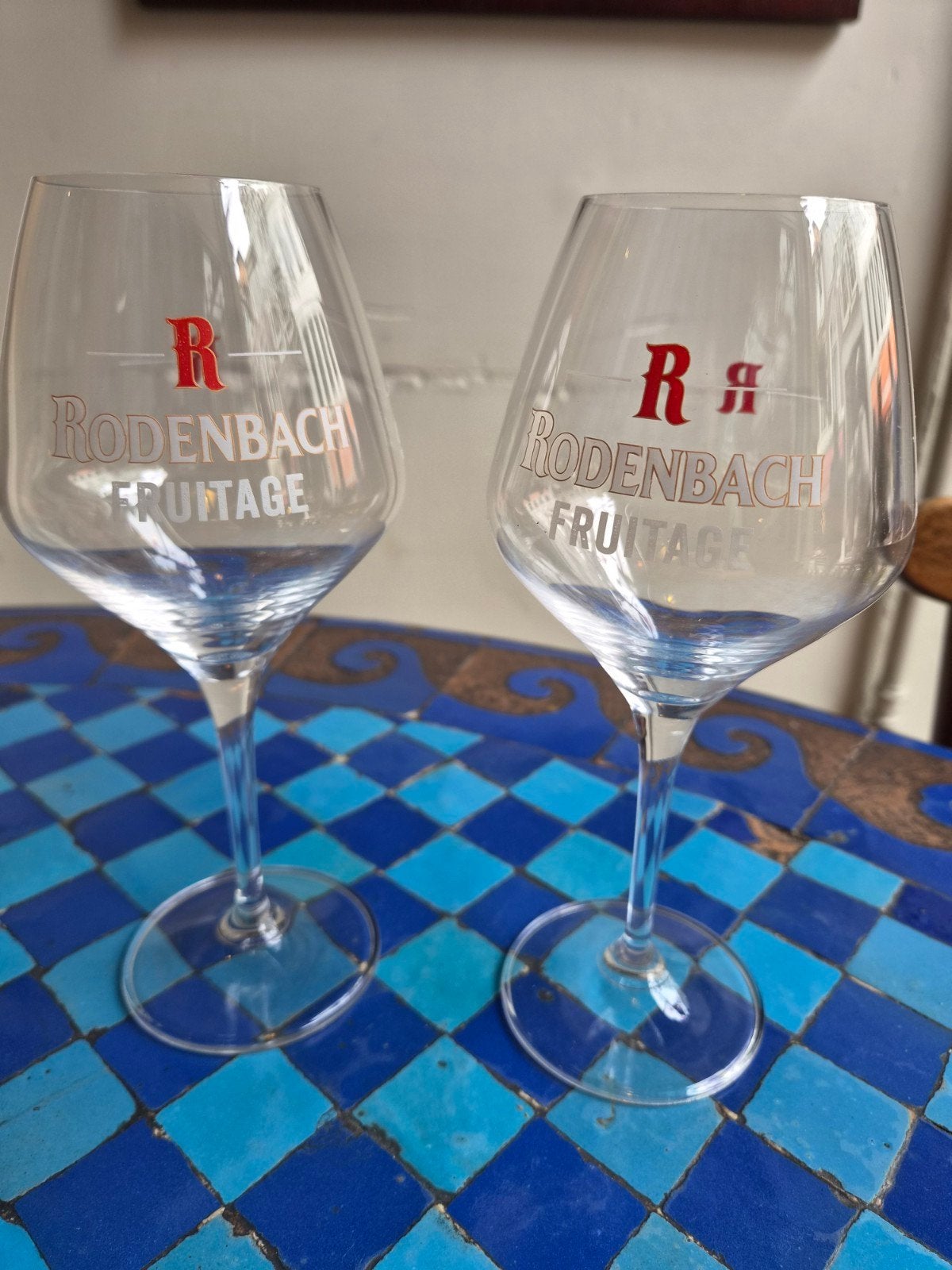 Nieuwe Rodenbach Fruitage Bierglazen - 6 stuks beschikbaar, Ophalen of Verzenden