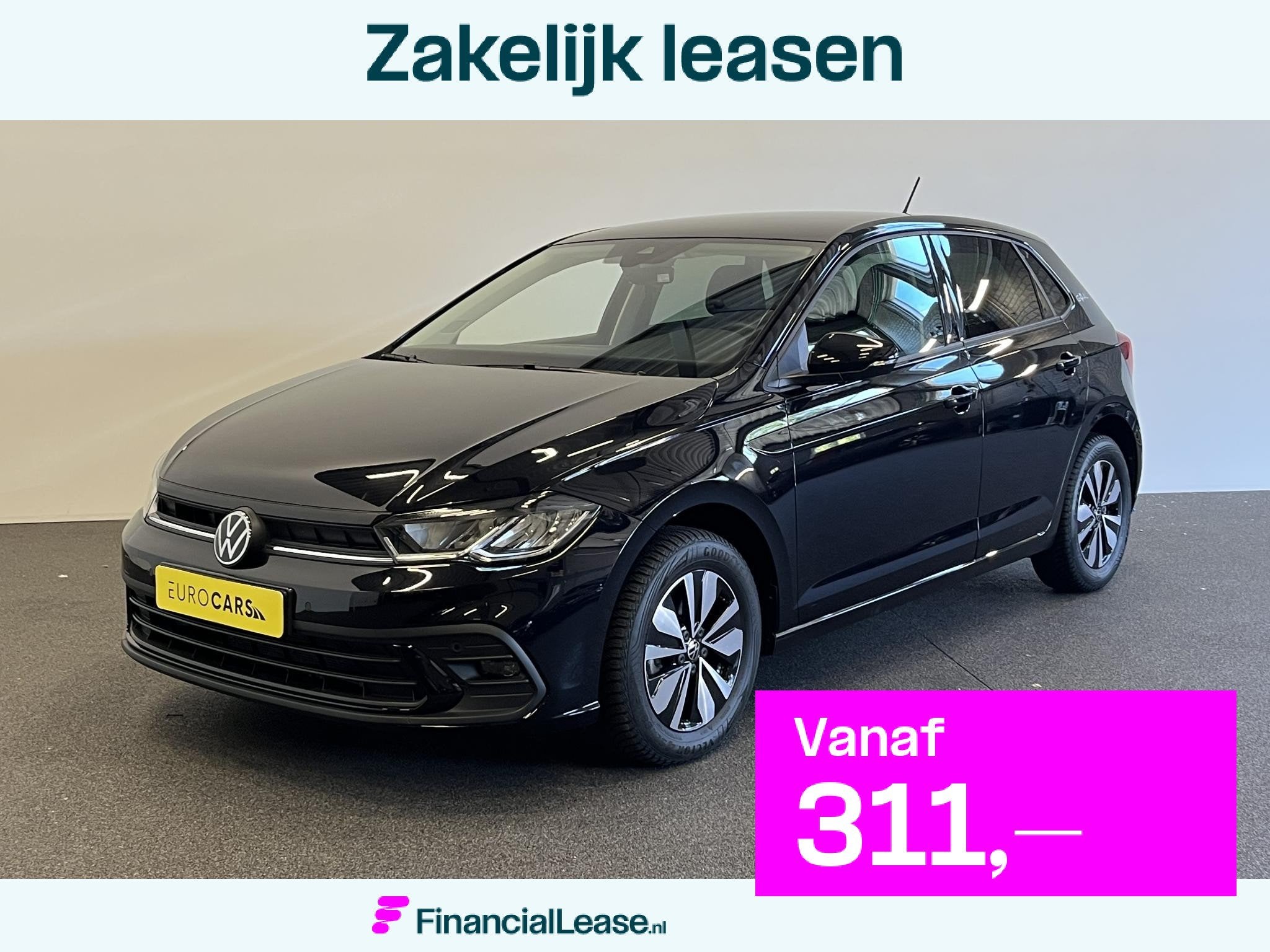 Volkswagen Polo 1.0 TSI Automaat Goal Navigatie Apple Carpla, Stof, Gebruikt, Zwart, 95 pk