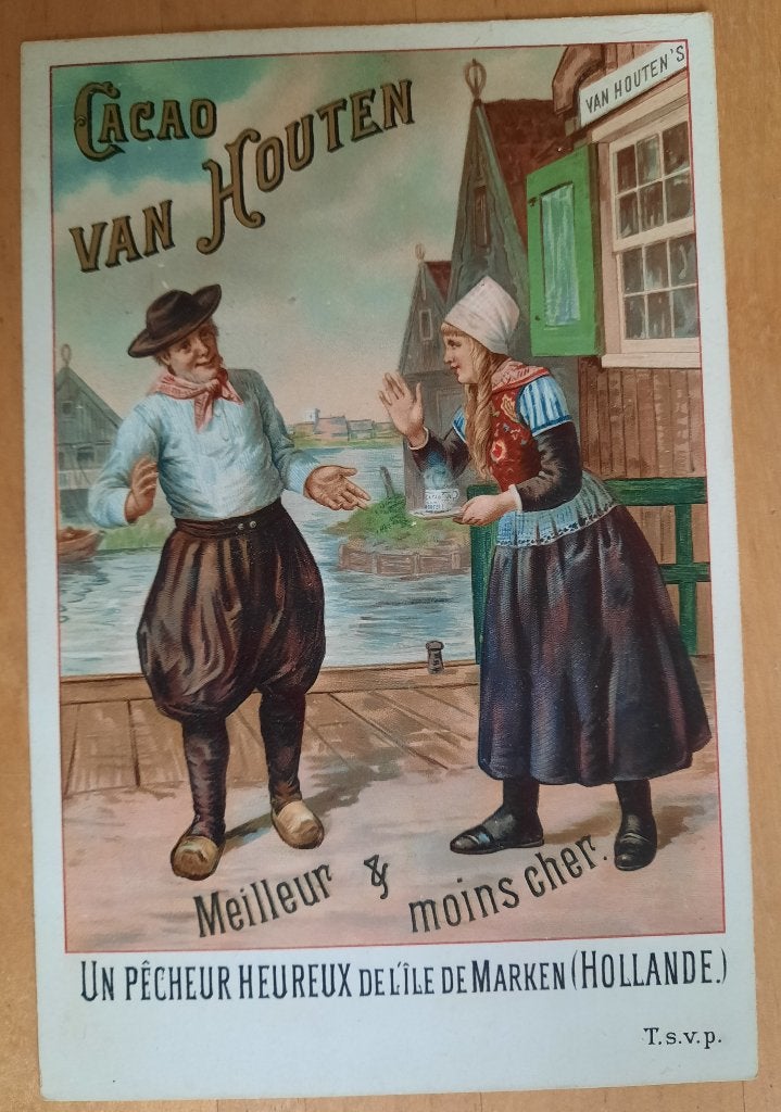 VAN HOUTEN CACAO - OUDE KAART, Ophalen of Verzenden, Gebruikt, Overige typen