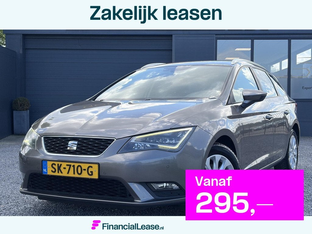 SEAT Leon ST 1.4 TSI FR Business 1e Eigenaar,Navi,Clima,Crui, Voorwielaandrijving, Euro 5, Stof, Zwart