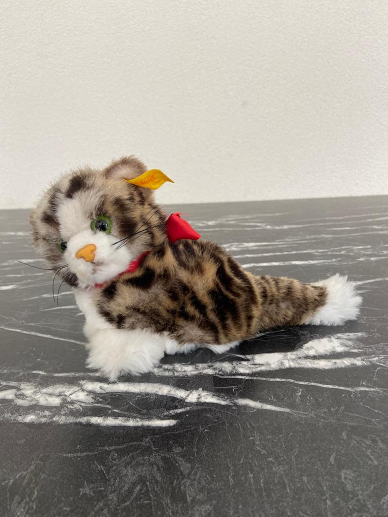 Steiff poes met knop 24 cm, Ophalen of Verzenden
