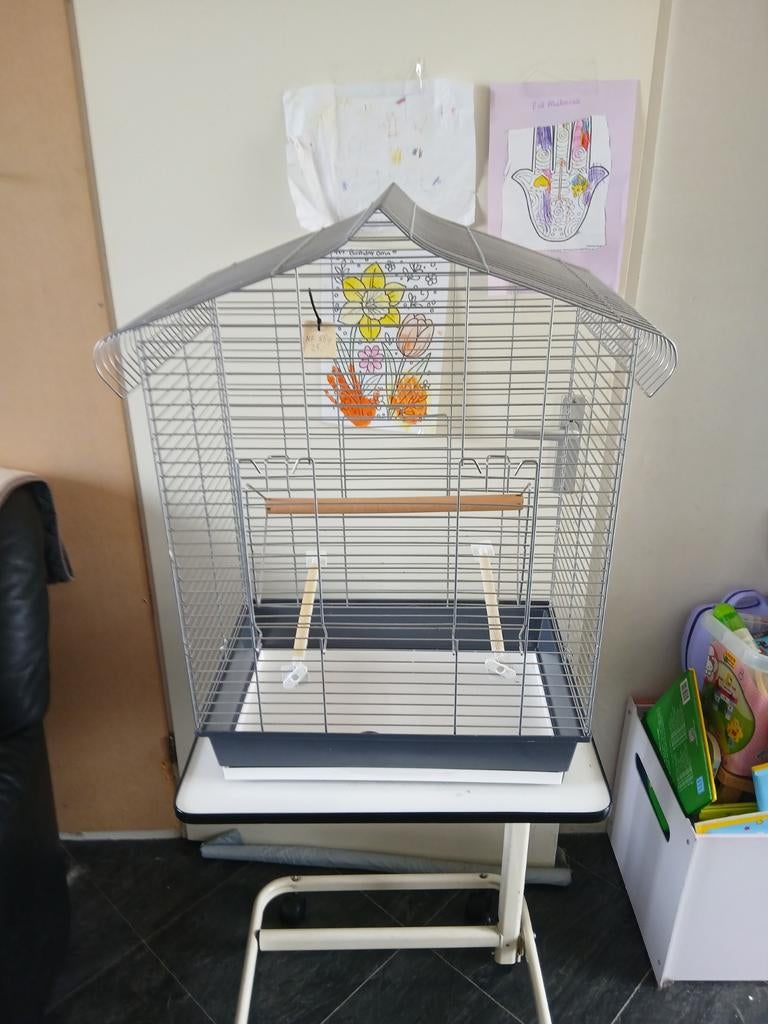 Mooie vogel kooi nr 884, Ophalen, Zo goed als nieuw, Metaal, Vogelkooi