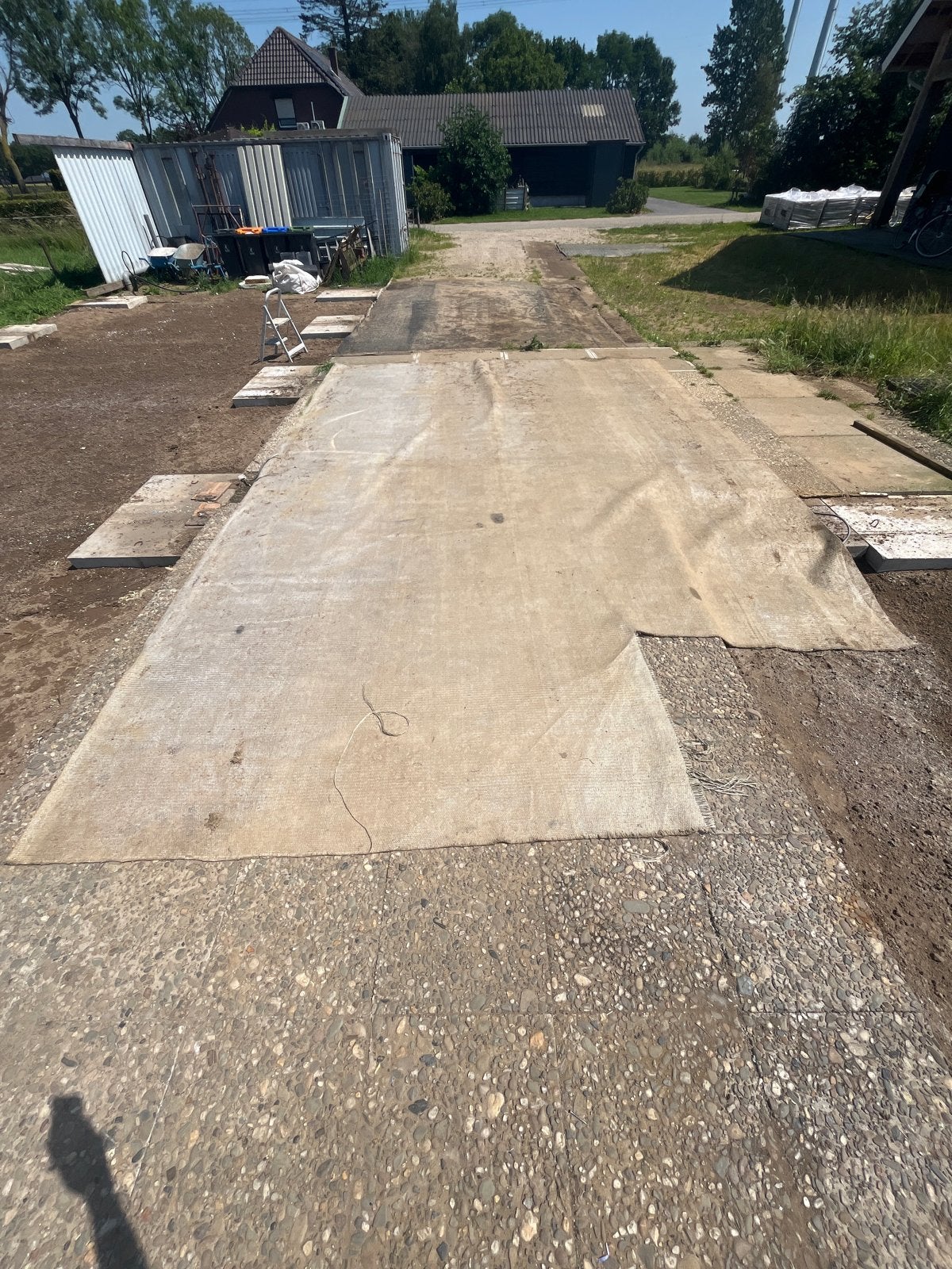 Zware Worteldoek/Antiworteldoek 3,85 x 6 mtr, Ophalen, Gebruikt, 20 m² of meer