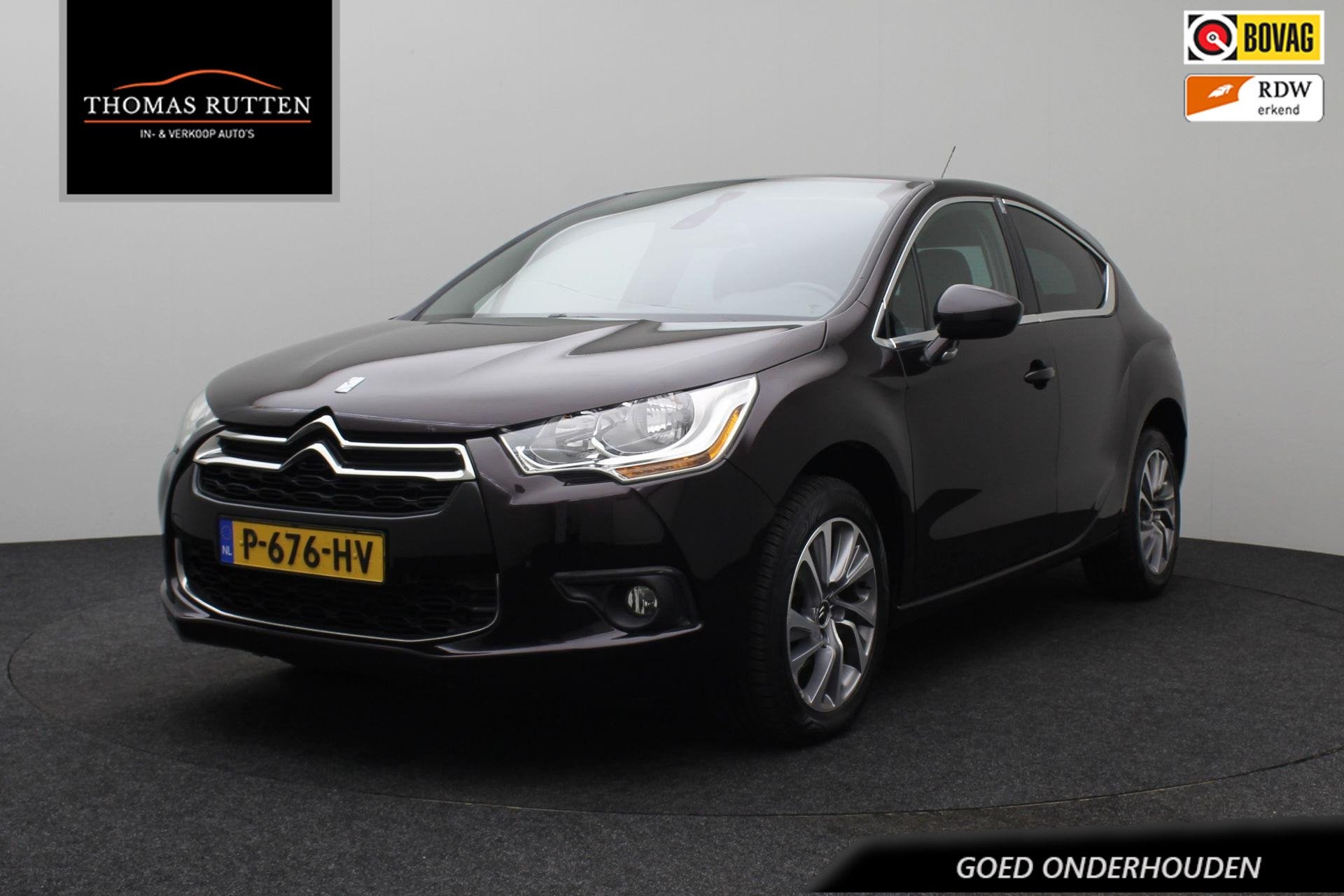 Citroen DS4 1.2 PureTech Business 2015 | Trekhaak | Goed Ond, Parkeersensor, Gebruikt, Euro 6, Leder en Stof