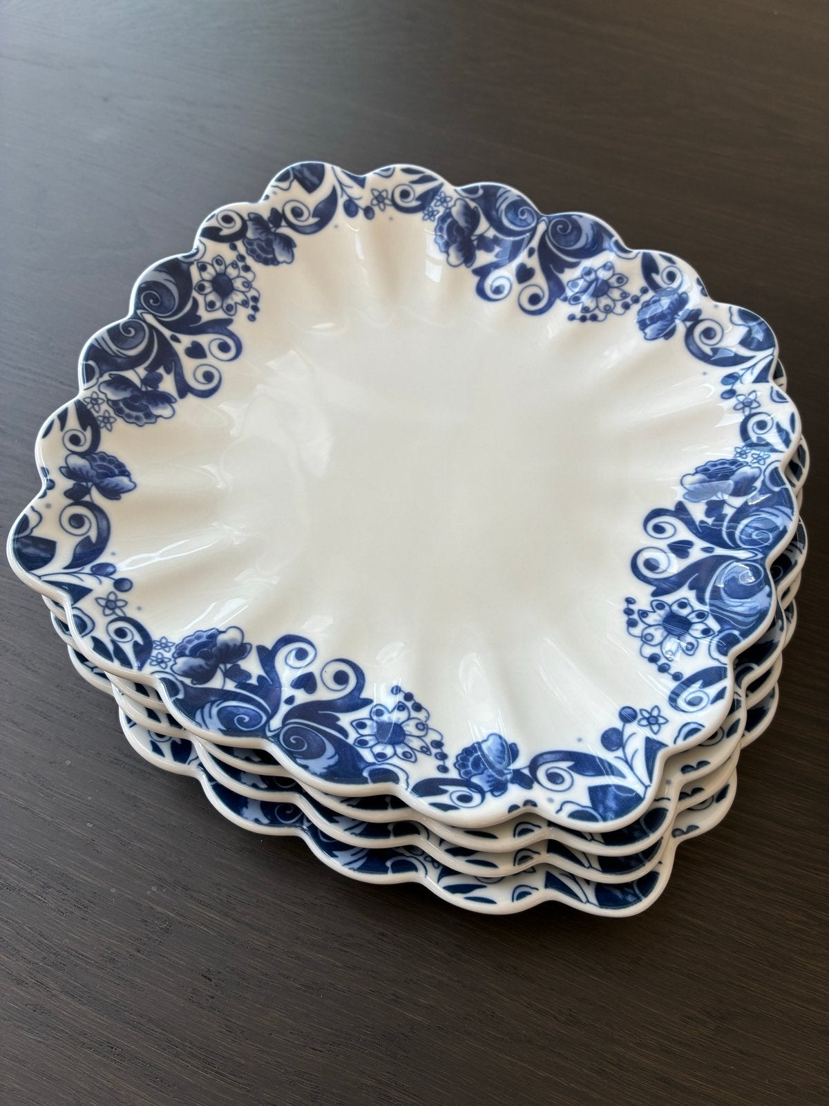KLM Marcel Wanders Delftsblauwe borden (set van 4), Huis en Inrichting, Keuken | Servies, Ophalen, Overige merken, Nieuw, Delftsblauw