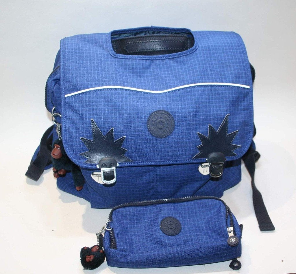 Kipling Duo schooltas/rugzak Iniko+pennetas 3 vakken+ aapjes, Verzenden, Zo goed als nieuw, Rugtas