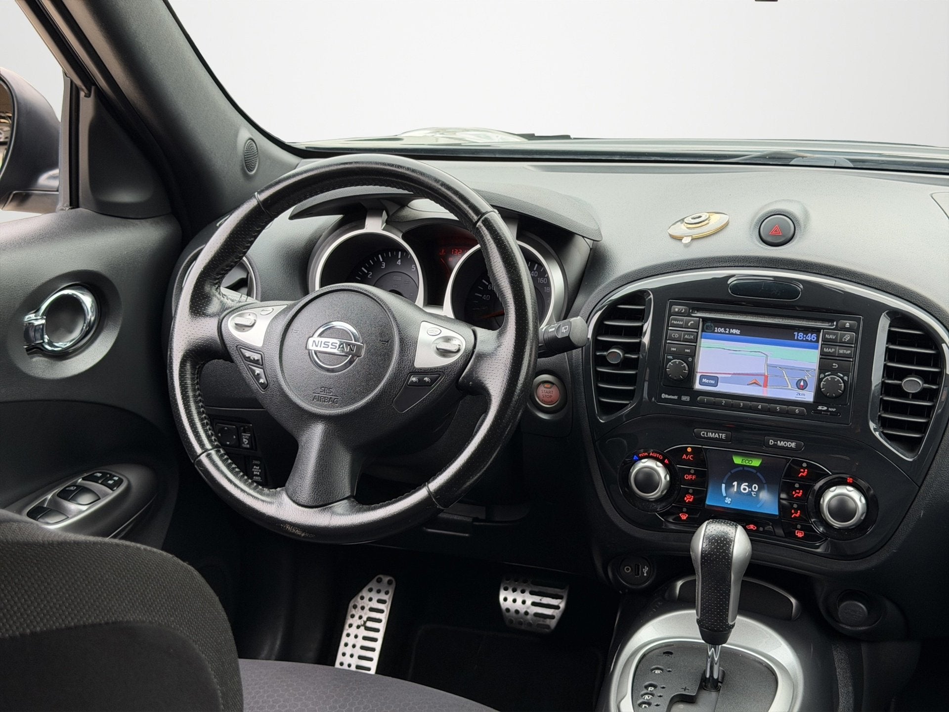Nissan Juke 1.6 DIG-T Tekna All-Mode Automaat|Cruise|NAP, Auto's, 1618 cc, Gebruikt, 728 kg, Zwart