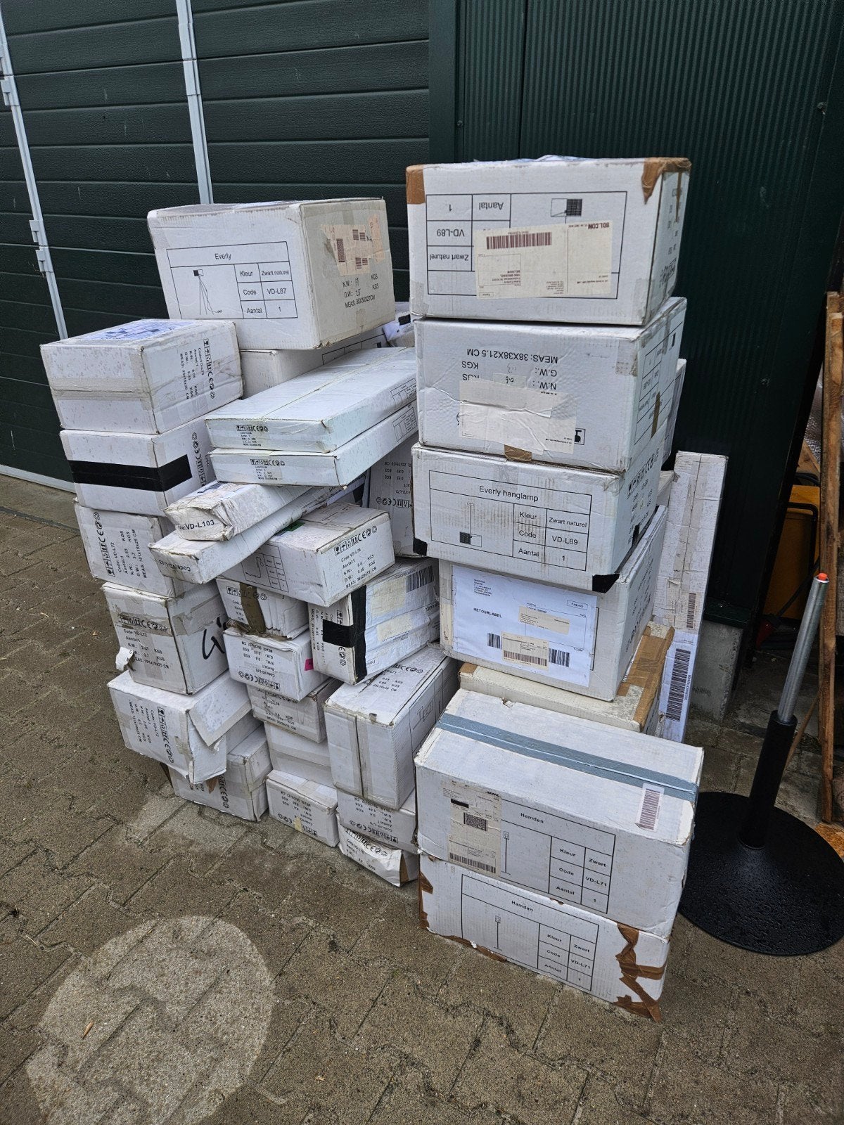Partij lampen 50 stuks, Ophalen, Nieuw, Metaal, Industrieel