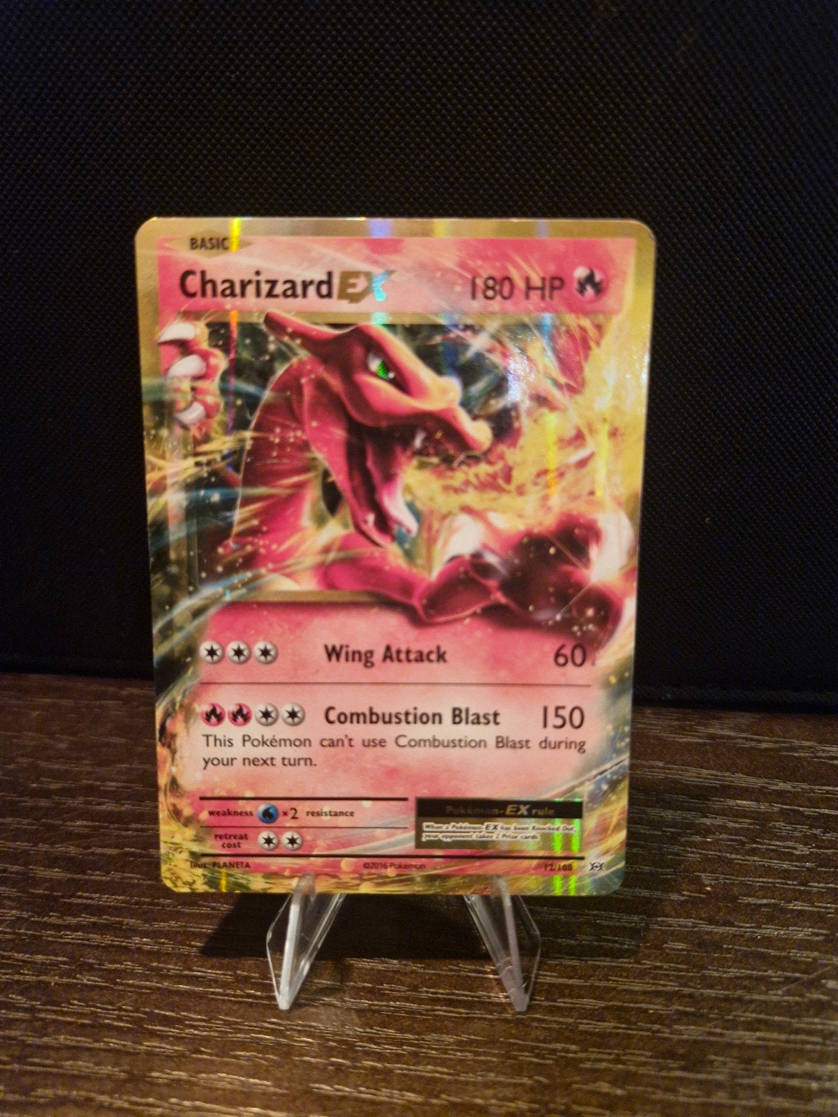 Pokémon Charizard EX (Full Art), Ophalen of Verzenden, Gebruikt, Losse kaart, Foil