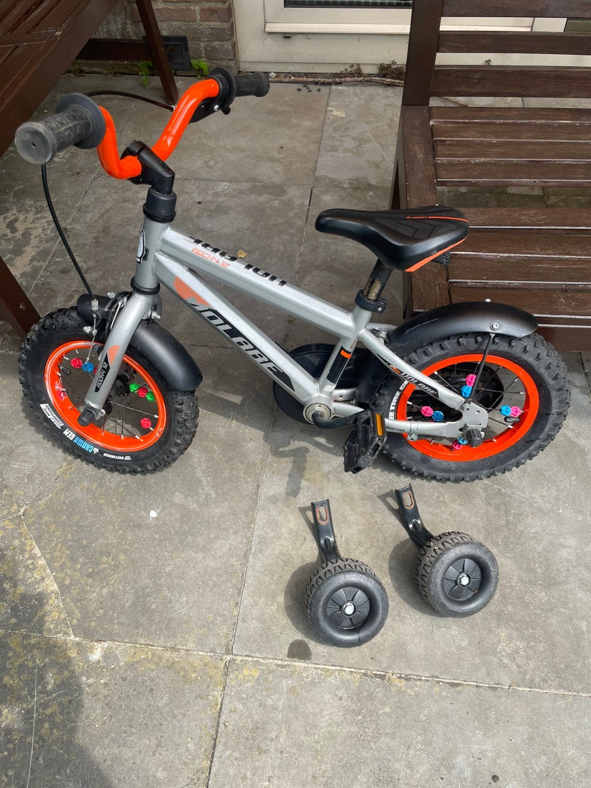 Volare Rocky 12 kinderfiets, Ophalen, Terugtraprem, Zijwieltjes, Gebruikt