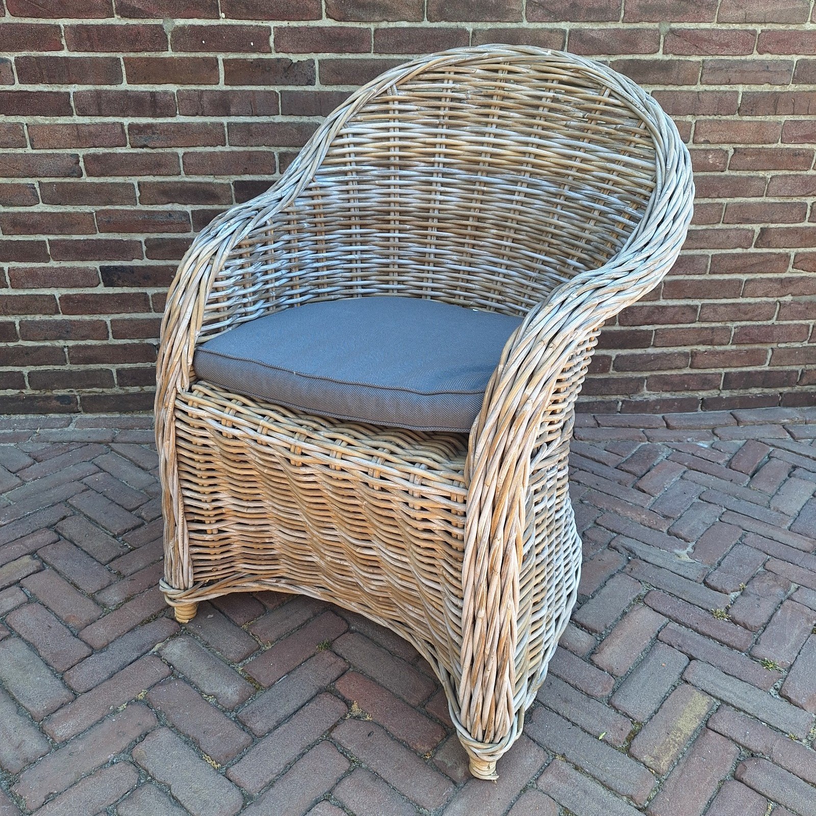 6 mooie rotan stoelen, Ophalen, Gebruikt, Rotan