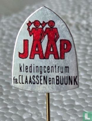 Speldje - Jaap Kledingcentrum fa.Claassen en Buunk, Ophalen of Verzenden, Nieuw, Stad of Land, Speldje of Pin