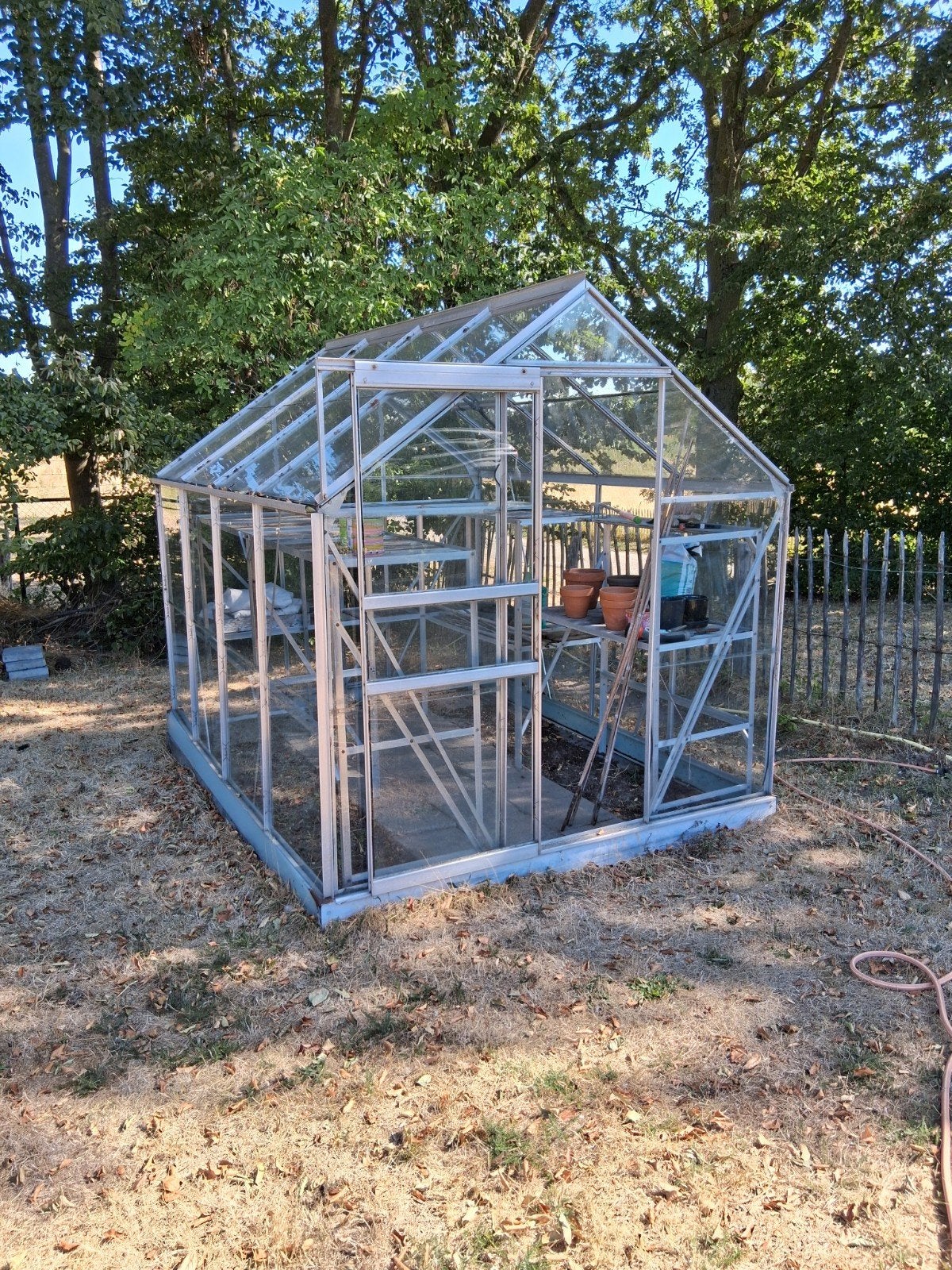 Glazen Kweekkas/Hobbykas - Aluminium Frame, Ophalen, Gebruikt, Kweekkas, Glas