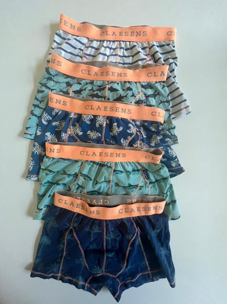 Set van 5 Claesens onderbroeken maat 12, Ophalen of Verzenden, Gebruikt, Jongen, Nacht- of Onderkleding