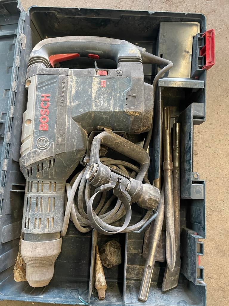 Bosch Professional GSH 7 VC SDS Max breekhamer, Ophalen of Verzenden, Gebruikt, 600 watt of meer, Boor- en/of Breekhamer