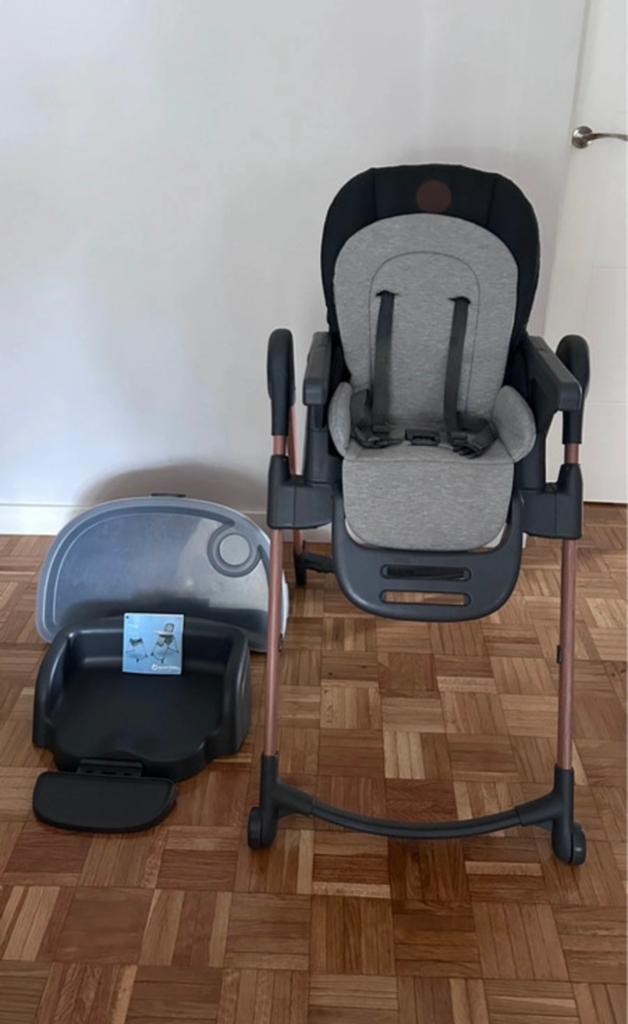 Maxi-Cosi Minla kinderstoel met eetblad, Kinderen en Baby's, Kinderstoelen, Zo goed als nieuw, Meegroeistoel, Afneembaar eetblad