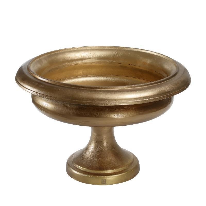 EXCLUSIEVE GROTE GOUD METALEN POT GIETALUMINIUM PTMD VAAS, Schaal, Pietseweg 13A Oud Gastel, Info@ptmd.nl, Rond