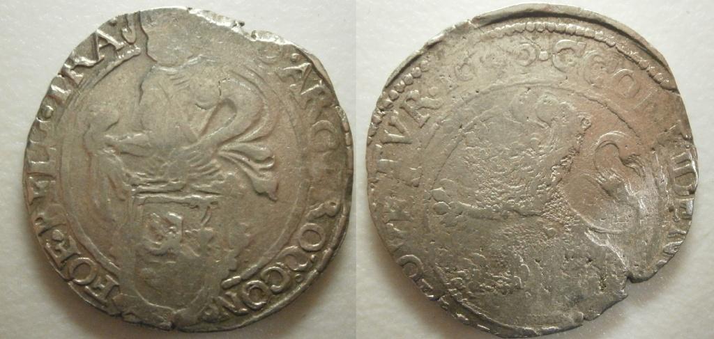 Utrecht ½ Leeuwendaalder zilver 1640  -RRR-, Vóór koninkrijk, Zilver, Ophalen of Verzenden, Losse munt
