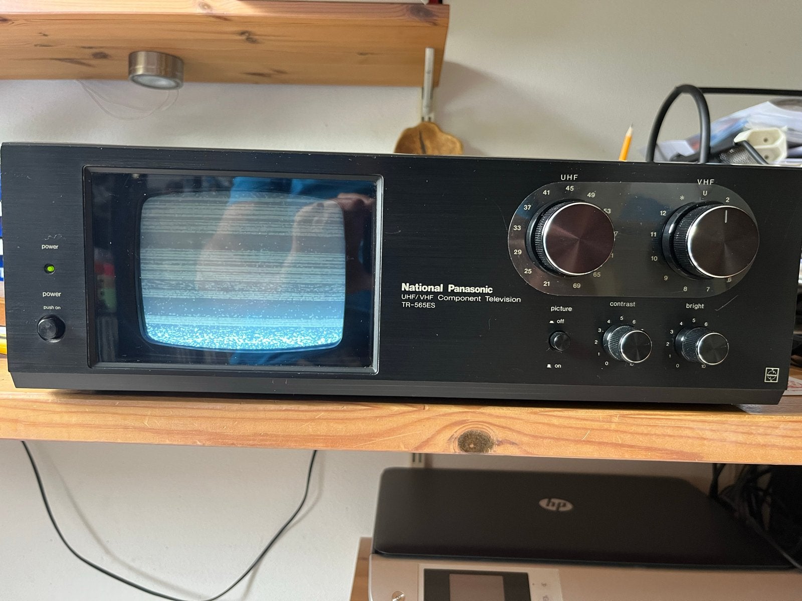 National Panasonic TR-565ES Vintage Zwart-wit TV, Ophalen of Verzenden, Gebruikt, Minder dan 40 cm, Panasonic