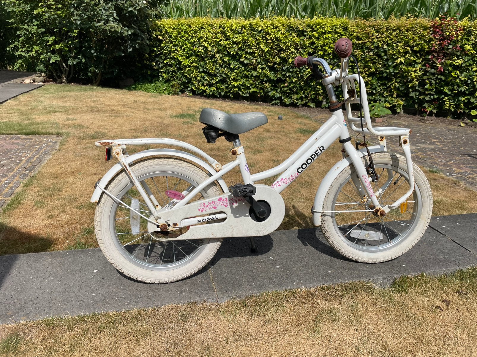 Meisjes fiets Popal 16 inch opknapper, Fietsen en Brommers, Fietsen | Kinderfietsjes, Gebruikt, 16 tot 20 inch, Terugtraprem, Ophalen