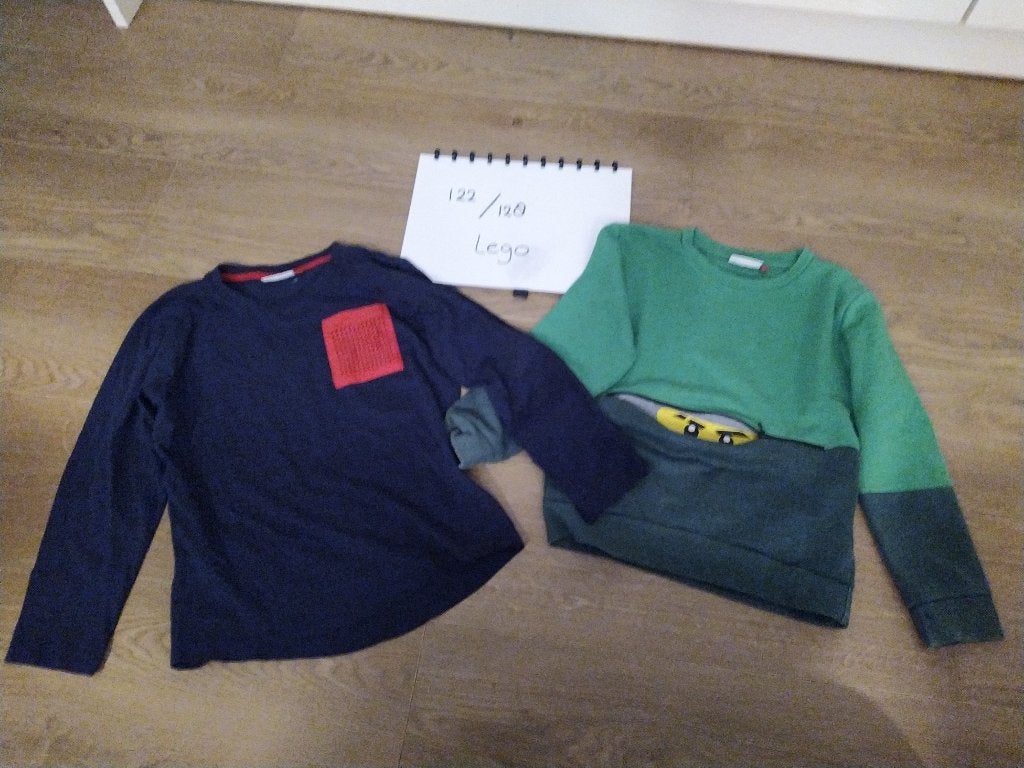 2x LEGO trui - maat 122 / 128, Ophalen of Verzenden, Gebruikt, Jongen, Trui of Vest