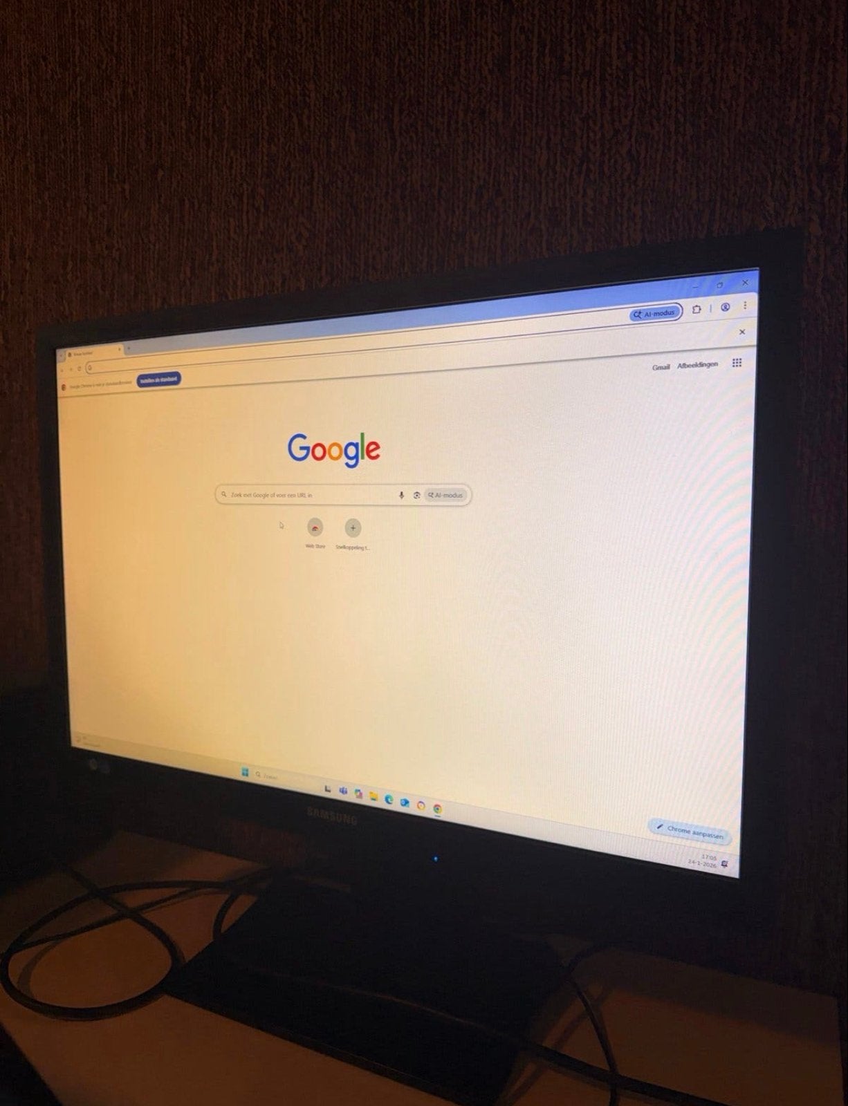 Samsung S24A450BW 24 inch monitor - Ideaal voor thuiswerken, Ophalen, Gebruikt, Full HD, 60 Hz of minder