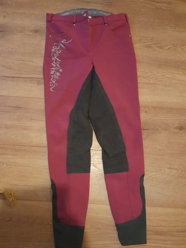 Harry s horse rijbroek paars 176, Dieren en Toebehoren, Paardrijkleding, Kinderen, Dressuur, Zo goed als nieuw, Onderkleding