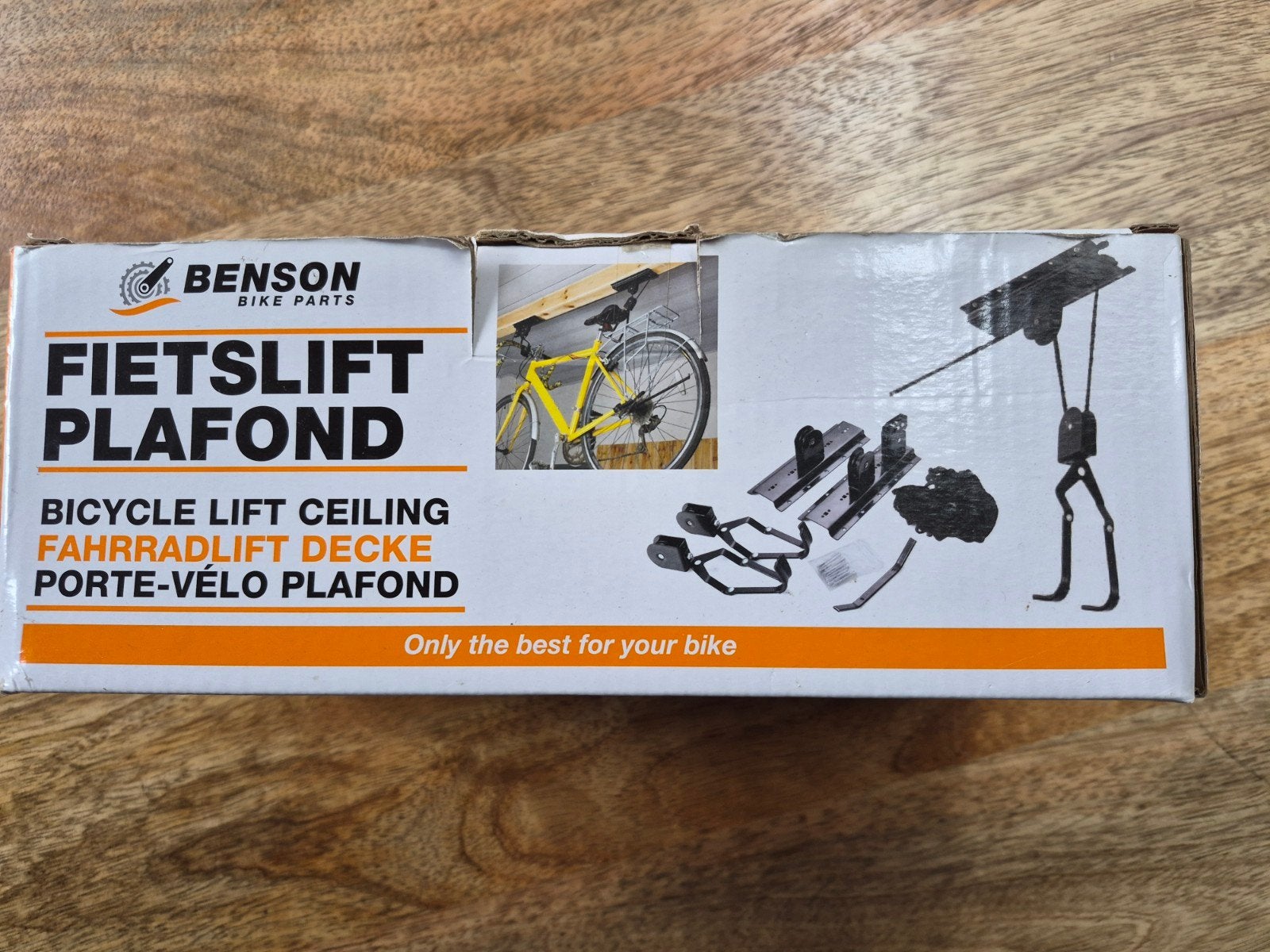 Benson Fietslift Plafond - Handige Fietsophanging, Ophalen of Verzenden, Nieuw, Benson