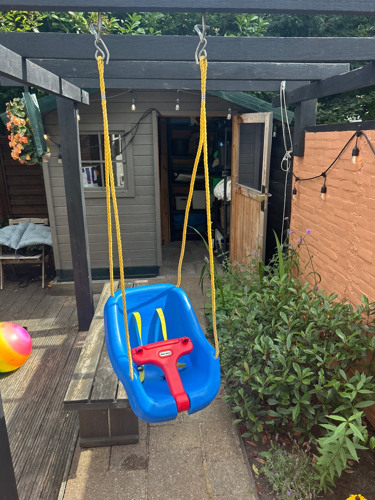 Little Tikes babyschommel - Blauw/Rood, Ophalen, Gebruikt, Schommel