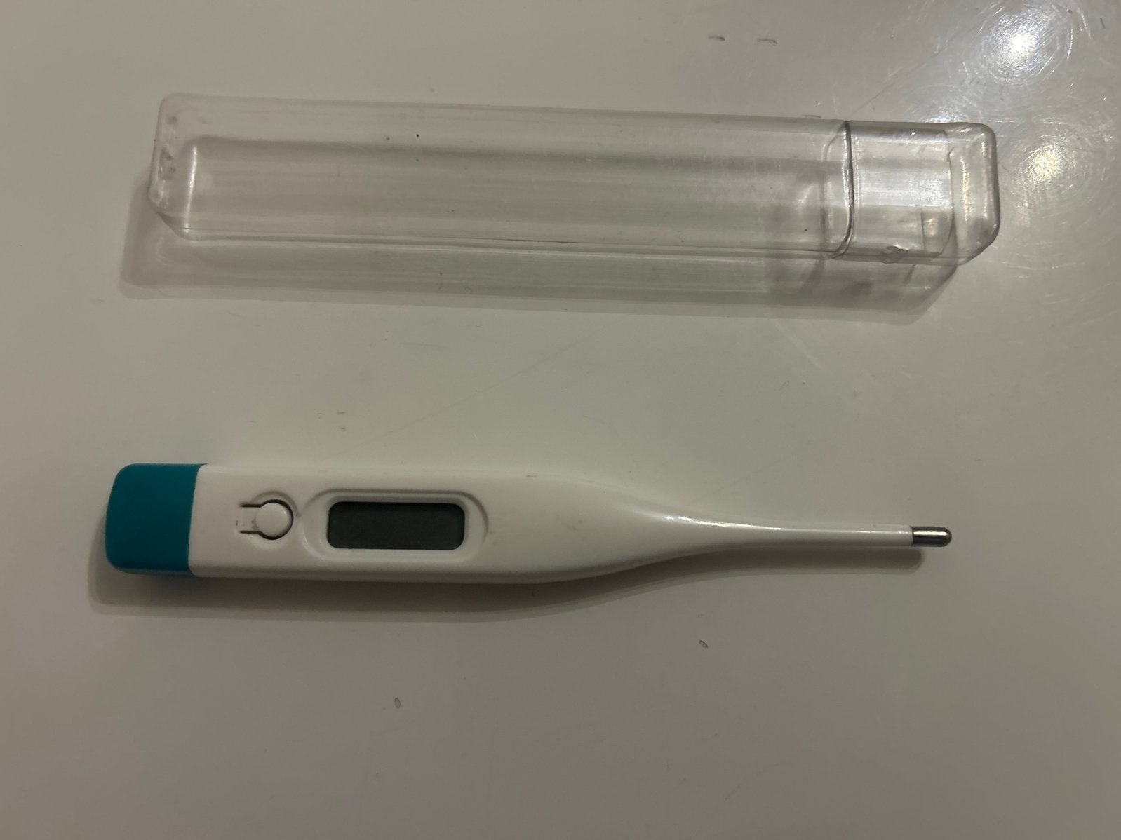 Digitale Koortsthermometer met Beschermhoes, Ophalen of Verzenden, Zo goed als nieuw, Overige typen