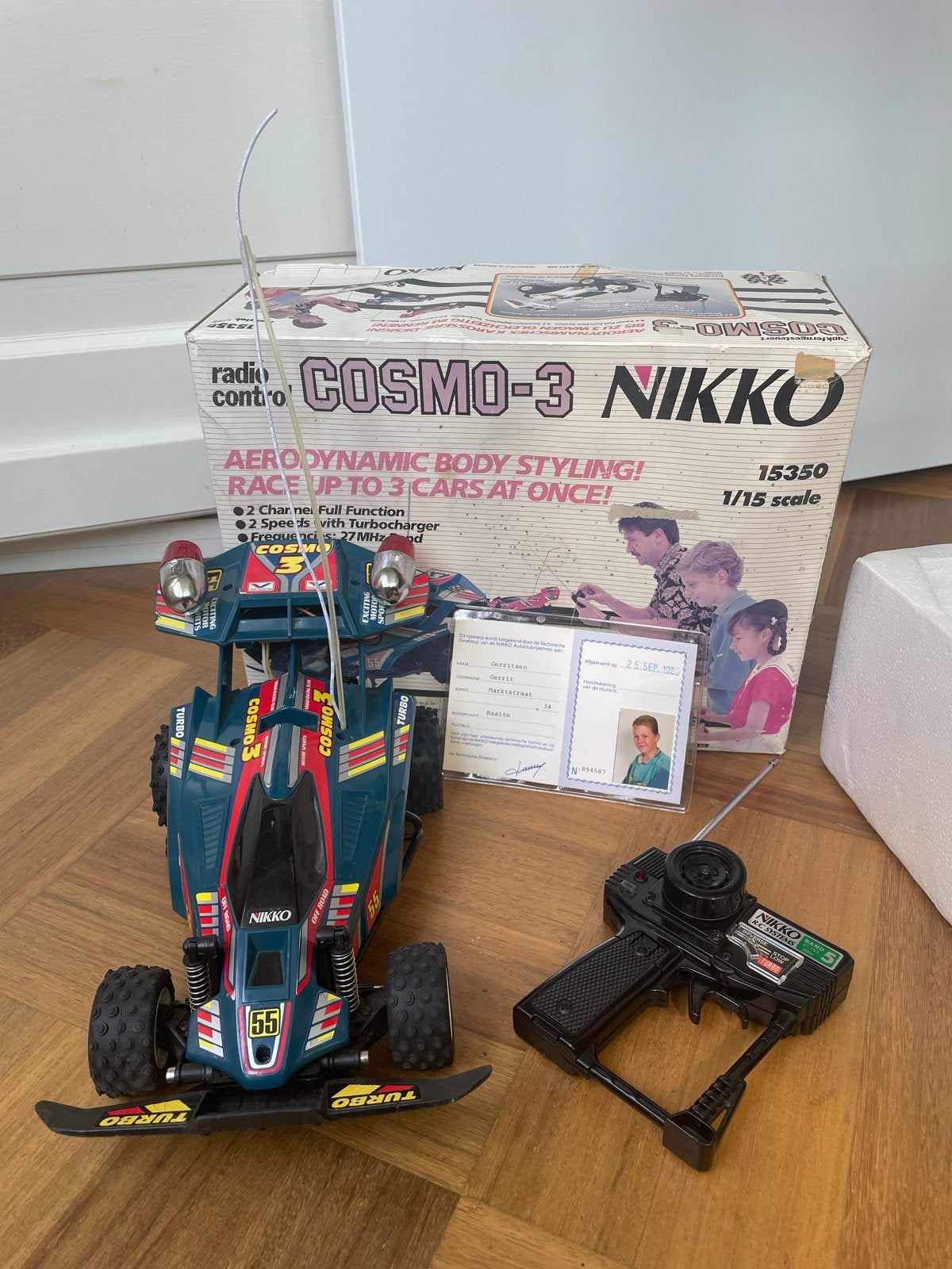Nikko Cosmo-3 RC Auto - Vintage 1:15 Schaal, Elektro, Gebruikt, Auto offroad, Ophalen of Verzenden