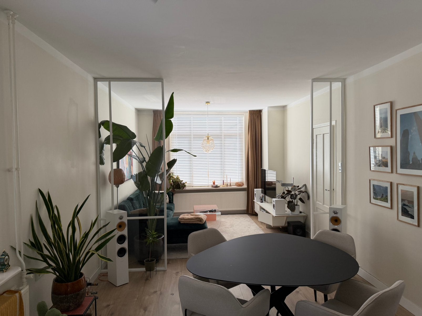 Metalen / glazen room dividers - wanden, Ophalen, Zo goed als nieuw