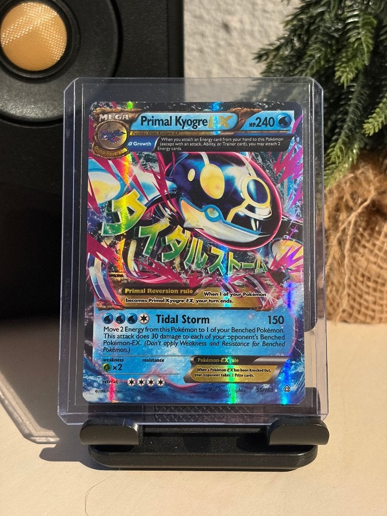 Primal Kyogre EX | 55/160 | Primal Clash, Ophalen of Verzenden, Zo goed als nieuw, Losse kaart, Foil