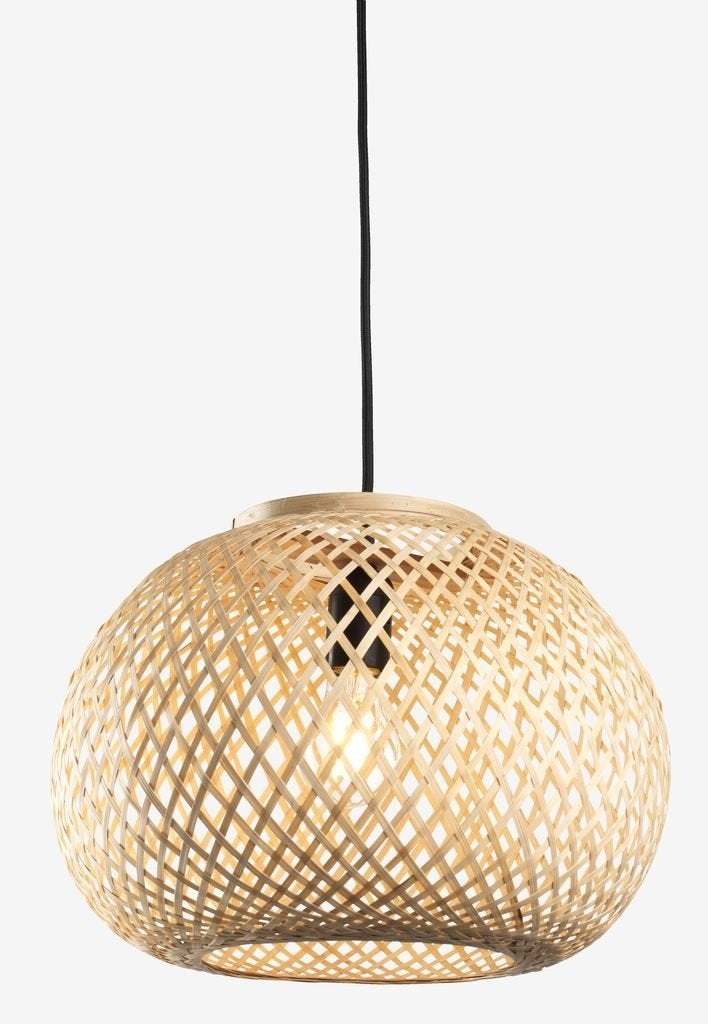 SIGVARD

Hanglamp SIGVARD Ø35xH26cm bamboe, Huis en Inrichting, Ophalen of Verzenden, Zo goed als nieuw, Minder dan 50 cm