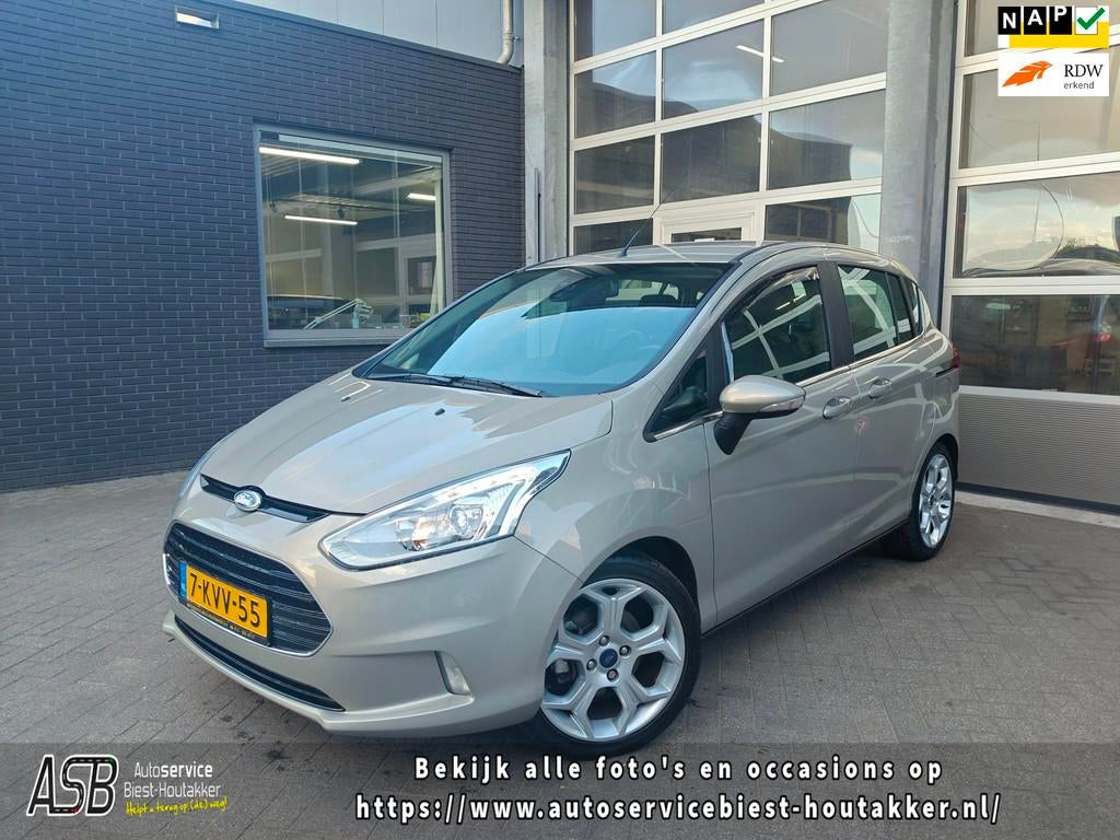 Ford B-Max 1.0 EcoBoost Titanium | Airco | Cruise | Bluetoot, Auto's, Voorwielaandrijving, Euro 5, 101 pk, Gebruikt