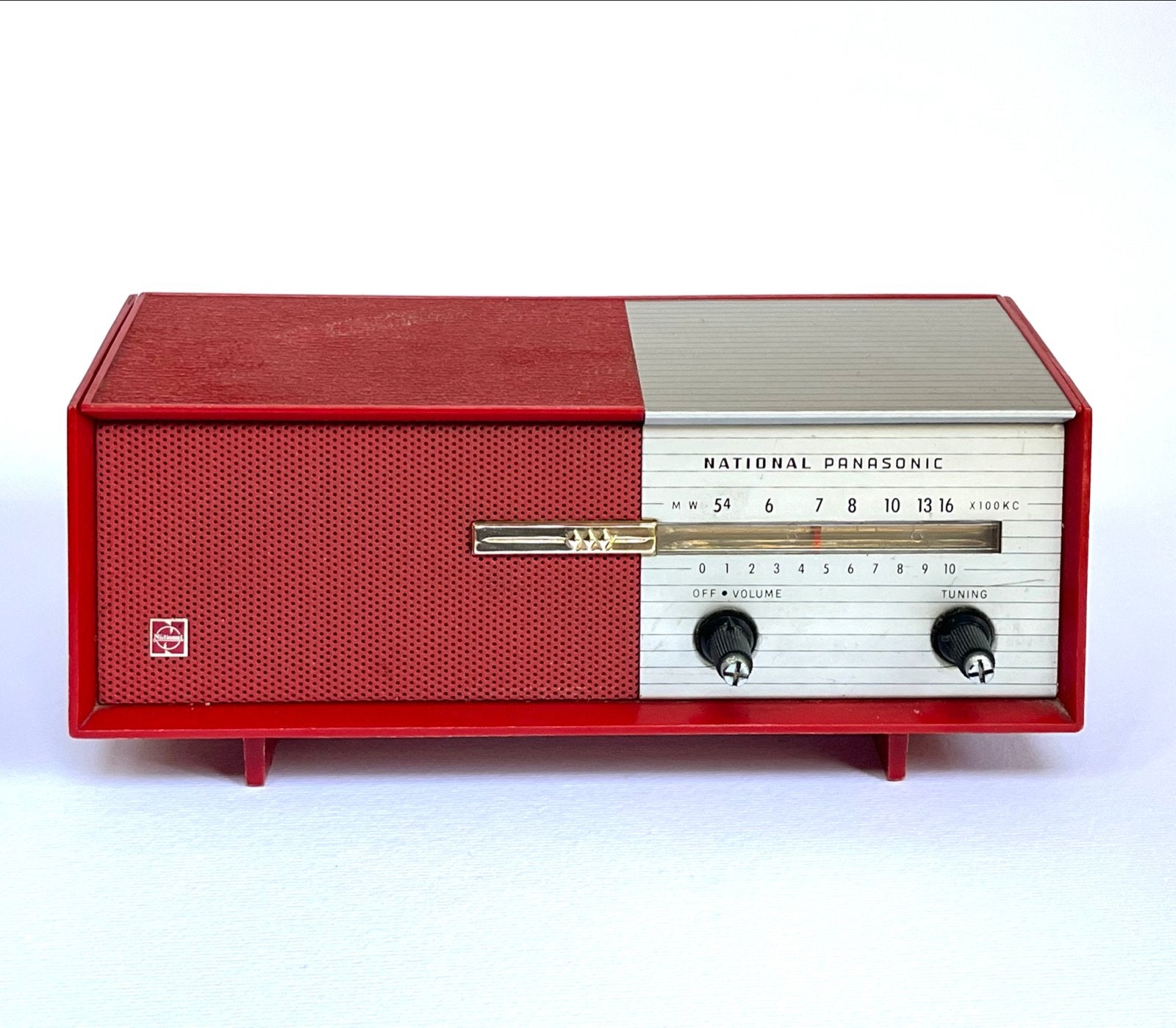 Panasonic Radio Model R-8 AM Band 6 Transistors ca.1964, Ophalen of Verzenden, Gebruikt, Transistorradio