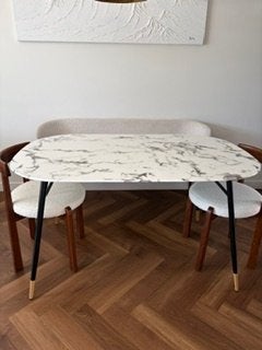 Eettafel, Ophalen, 100 tot 150 cm, Overige materialen, 50 tot 100 cm
