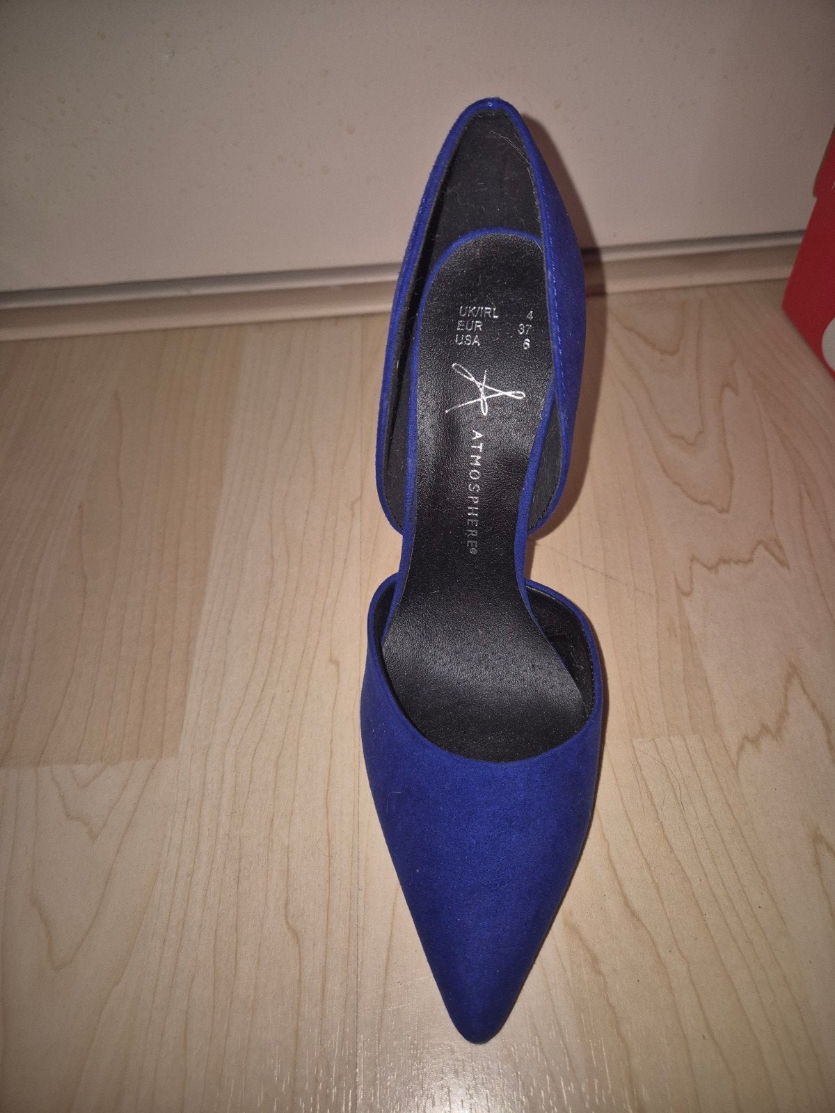 Blauwe suède pumps met hoge hak - Maat 36, Ophalen of Verzenden, Nieuw, Blauw