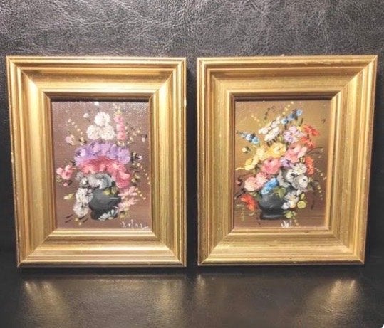 Gezocht: Kleine/middelgrote oude schilderijen in lijst, Antiek en Kunst, Ophalen of Verzenden, Oud hollands, Ingelijst, Bloemen