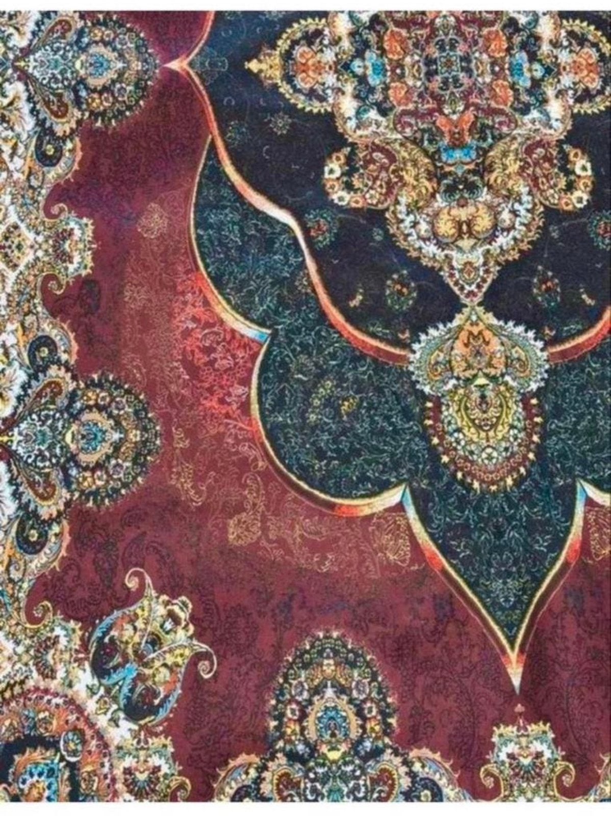 Groot Vloerkleed islamitische perzische abstract tapijt 2M, 100 tot 150 cm, Ophalen of Verzenden, H, H