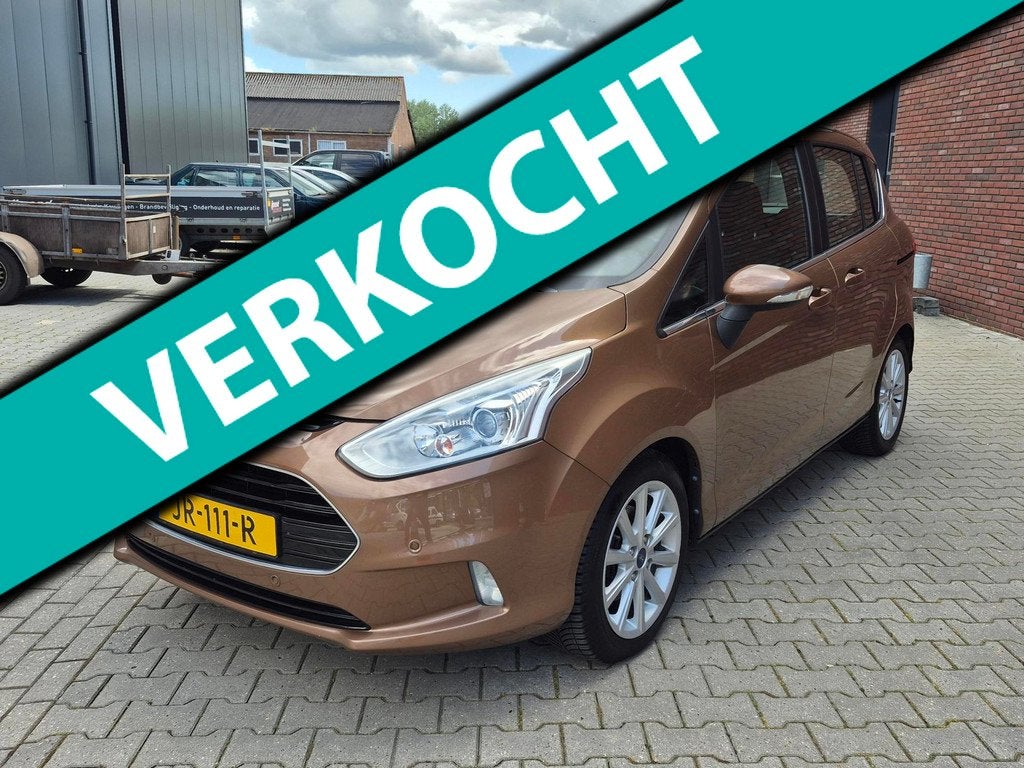Ford B-Max 1.0 EcoBoost Titanium led,trekhaak, camera, navi, Auto's, Ford, Voorwielaandrijving, Gebruikt, Bruin, Origineel Nederlands