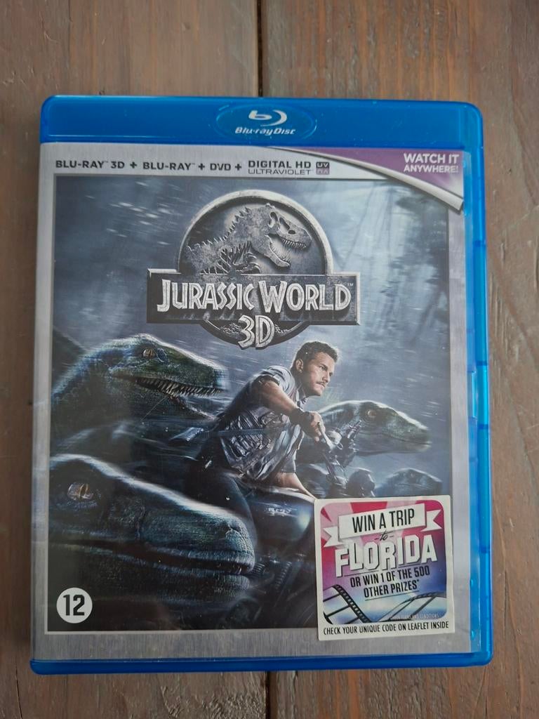 Jurassic World 3D Blu-ray, Blu-ray en DVD, Cd's en Dvd's, Blu-ray, Zo goed als nieuw, Avontuur, Ophalen of Verzenden