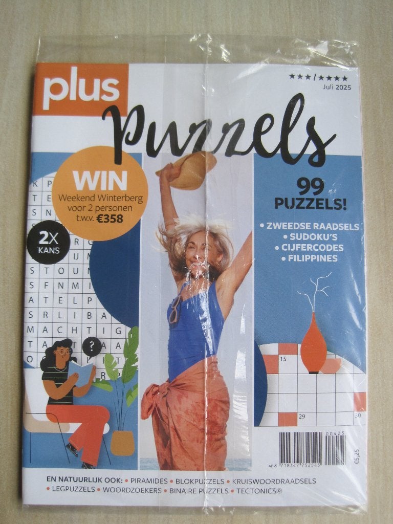 029 - Plus Puzzels juli 2025, Verzenden, 500 t/m 1500 stukjes, Nieuw, Puzzelboek