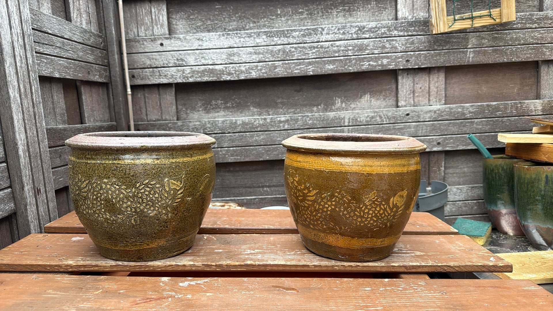 Drakenpot, oosterse pot, chinese pot., Ophalen, Steen, Minder dan 30 cm, Rond