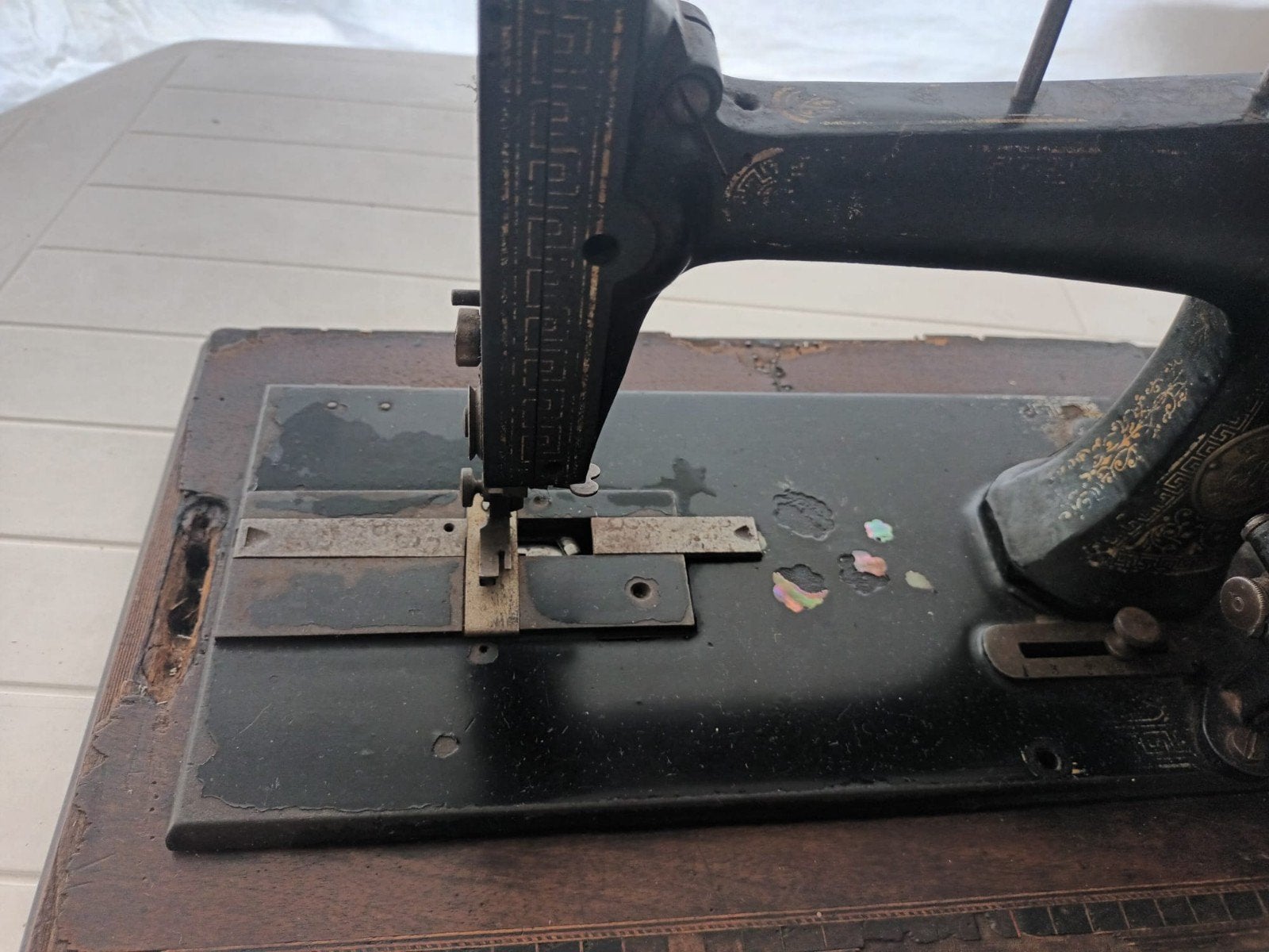 antieke naaimachine, Antiek en Kunst, Ophalen of Verzenden