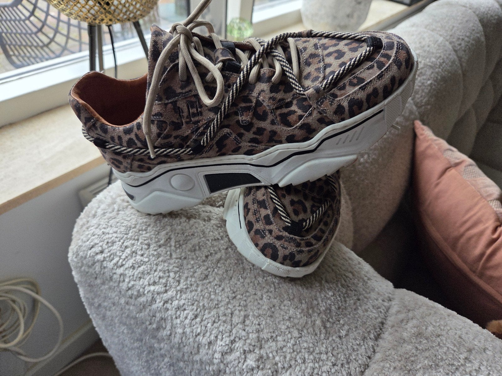 DWRS sneakers maat 40 zgan tijgerprint suède, Bruin, Ophalen, DWRS, Sneakers of Gympen