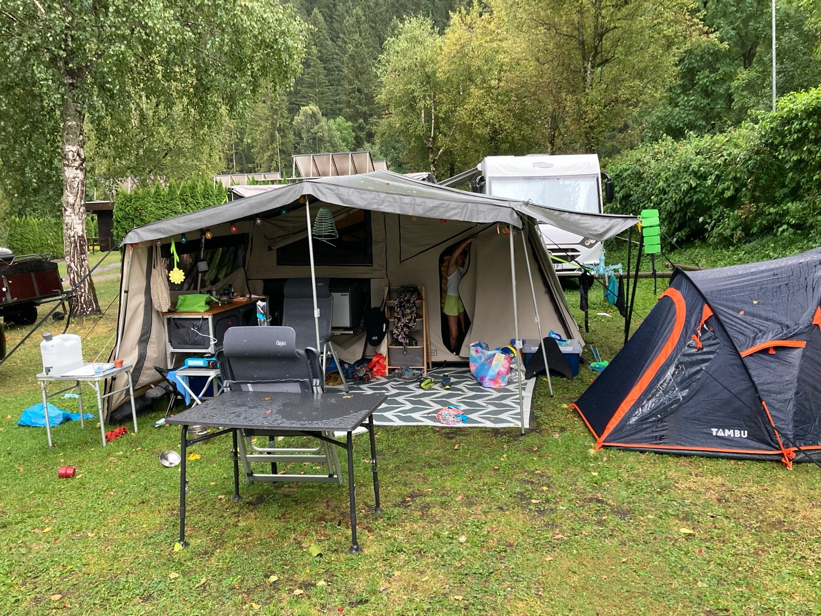 Campooz Fat Freddy II vouwwagen, Caravans en Kamperen, Beige, Ophalen of Verzenden, Aanwezig, Campooz